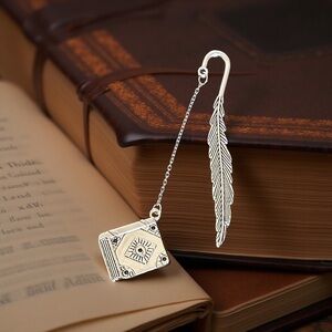 Handmade Silver Charm Bookmark